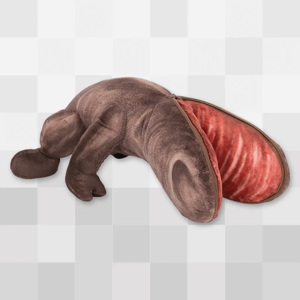 Split Head Zipper-Mouth Plush 1