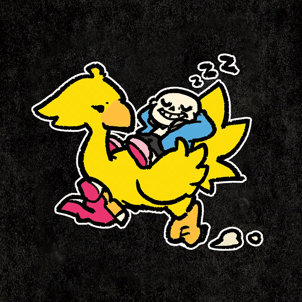 Sans And Chocobo 1
