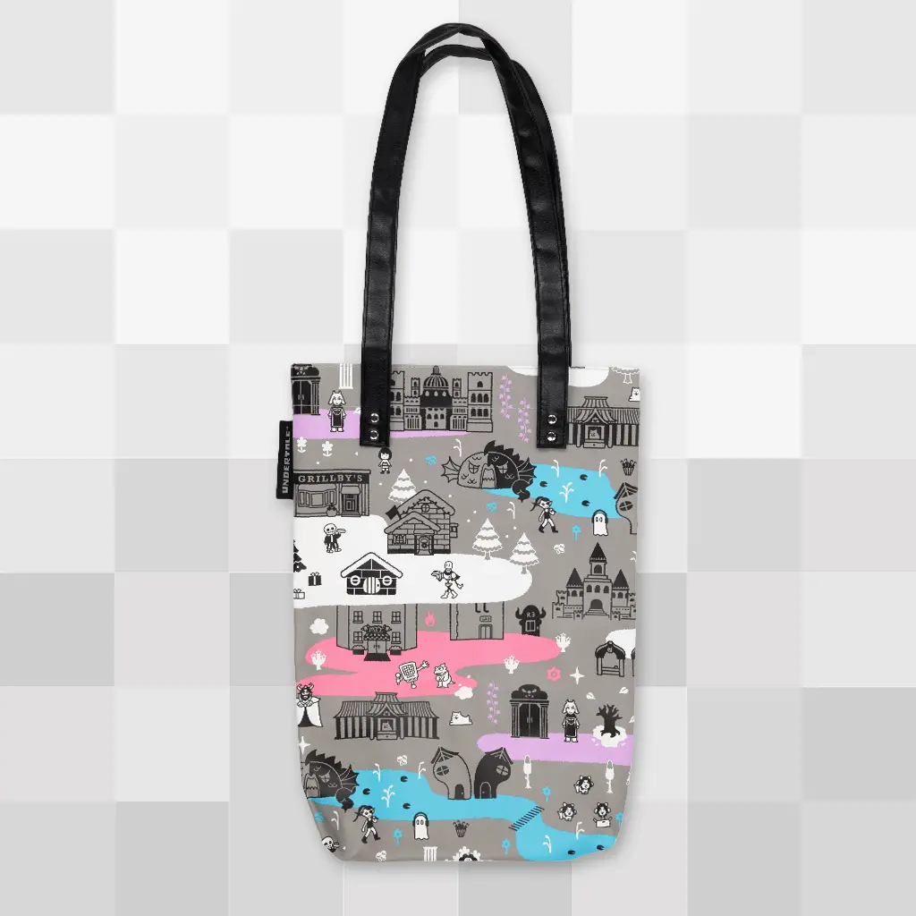 Underground Journey Faux Leather Tote 1