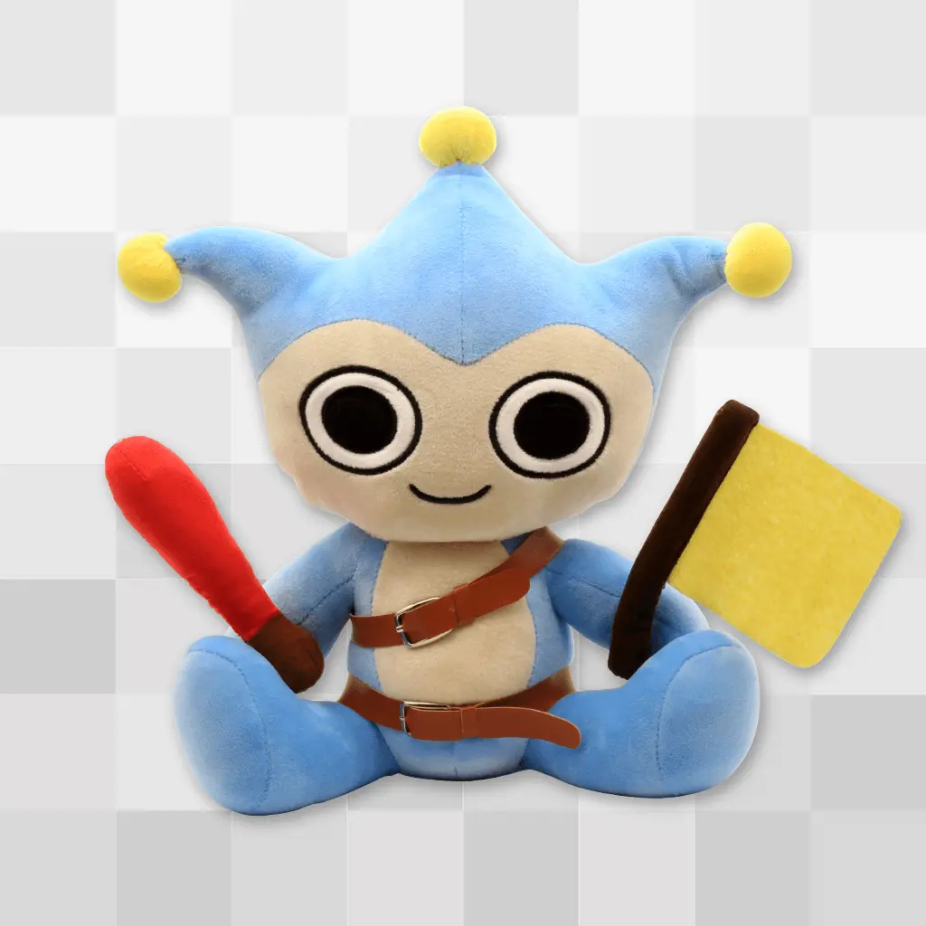 Blue Badger Plush 1