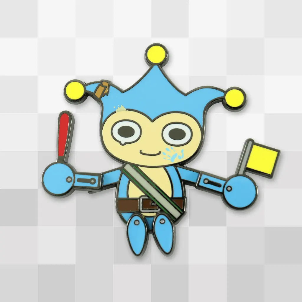 Blue Badger Dancing Pin 1