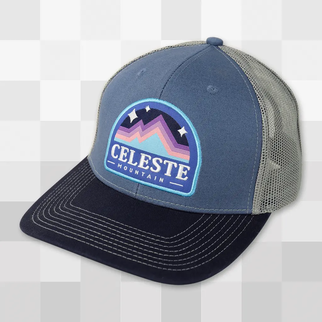 Celeste Mountain Trucker Hat 1