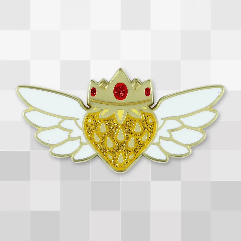 Golden Strawberry Pin 1