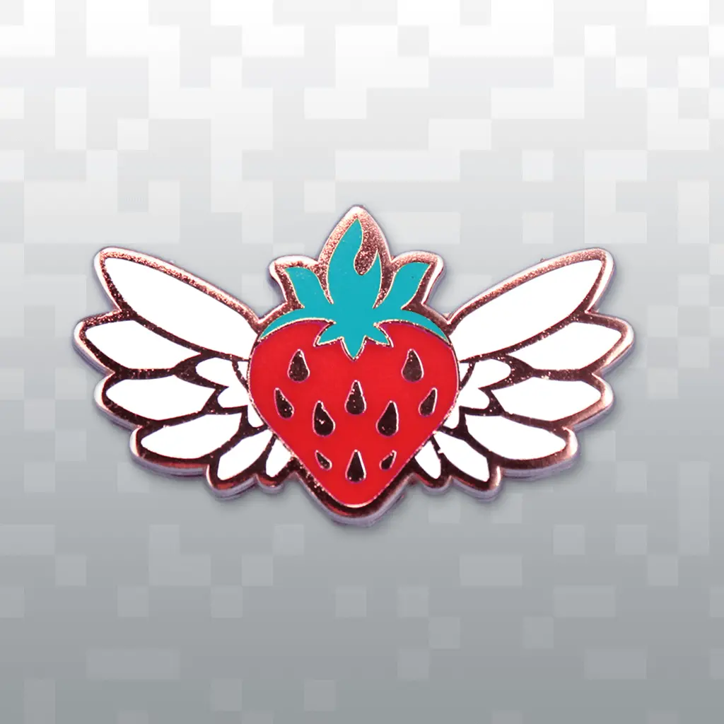 Flying Strawberry Pin 1