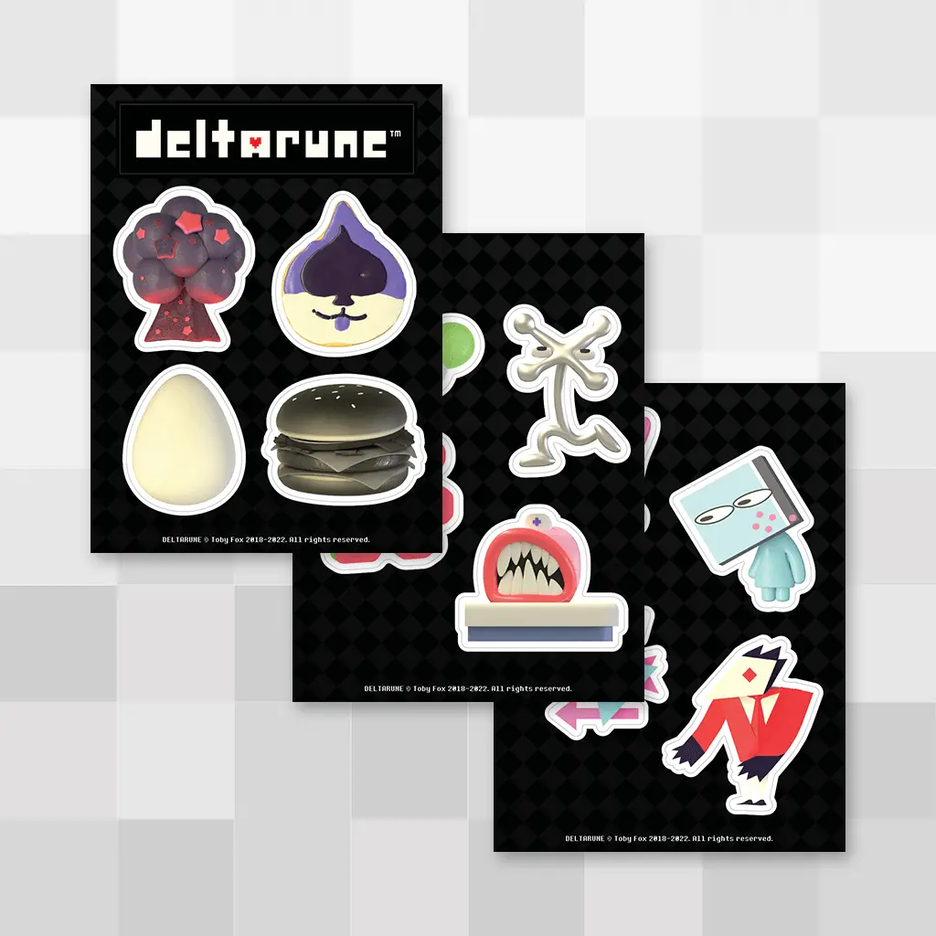 Deltarune Npc Sticker Sheet 1