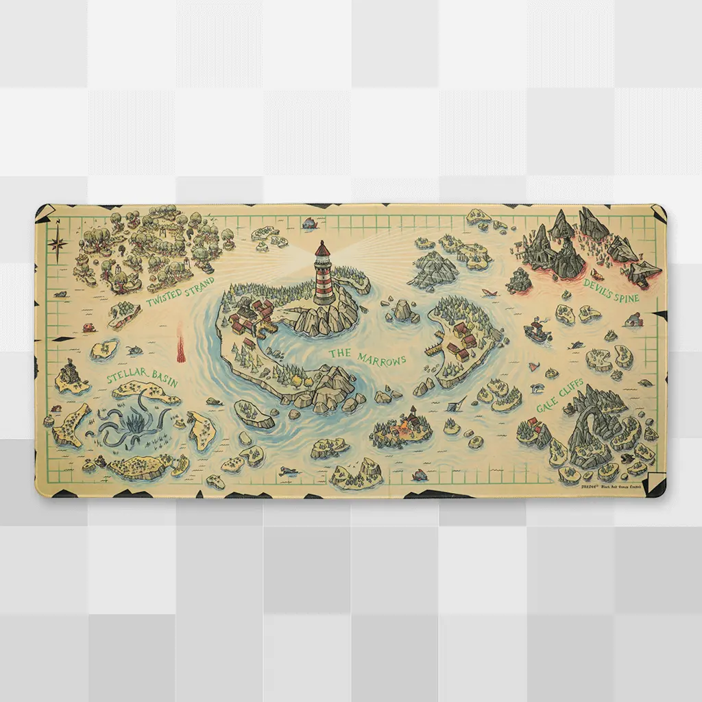 Fisherman's Map Desk Mat 1