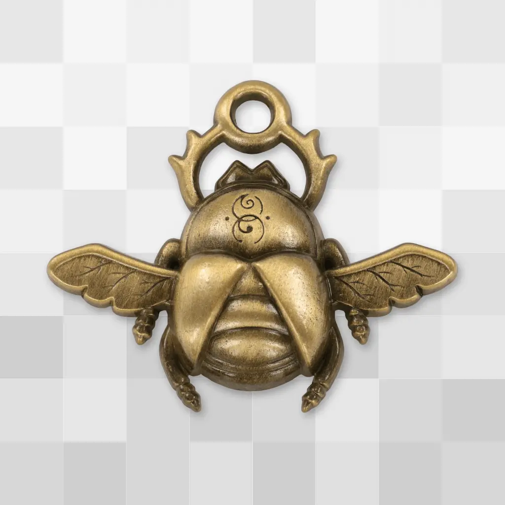 Gold Scarab Pin 1