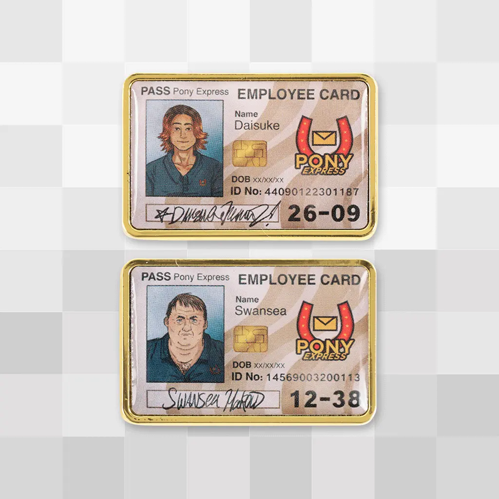 Daisuke And Swansea Id Card Pins 1
