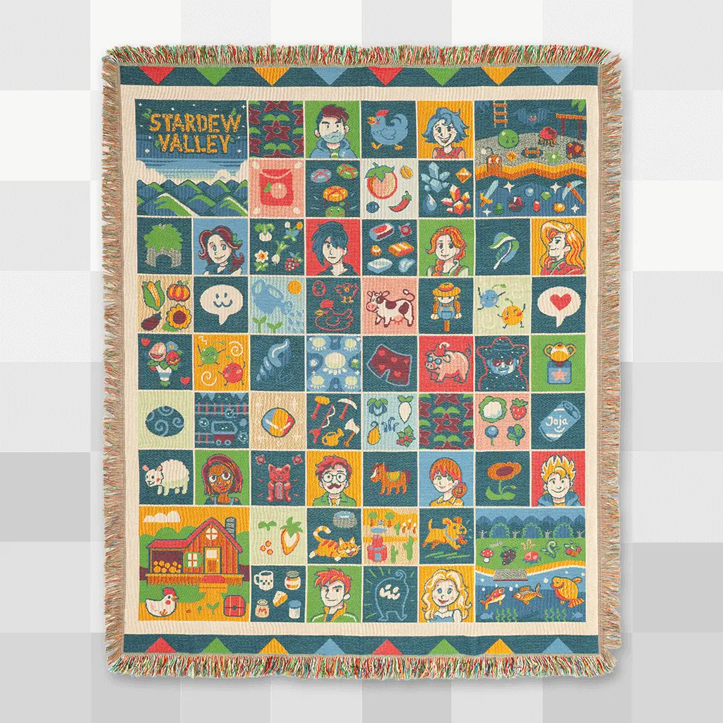 Farmhouse Patchwork Throw Blanket 1