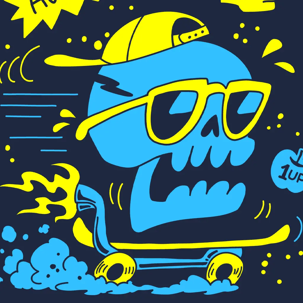 Gdq Skater Skull 1