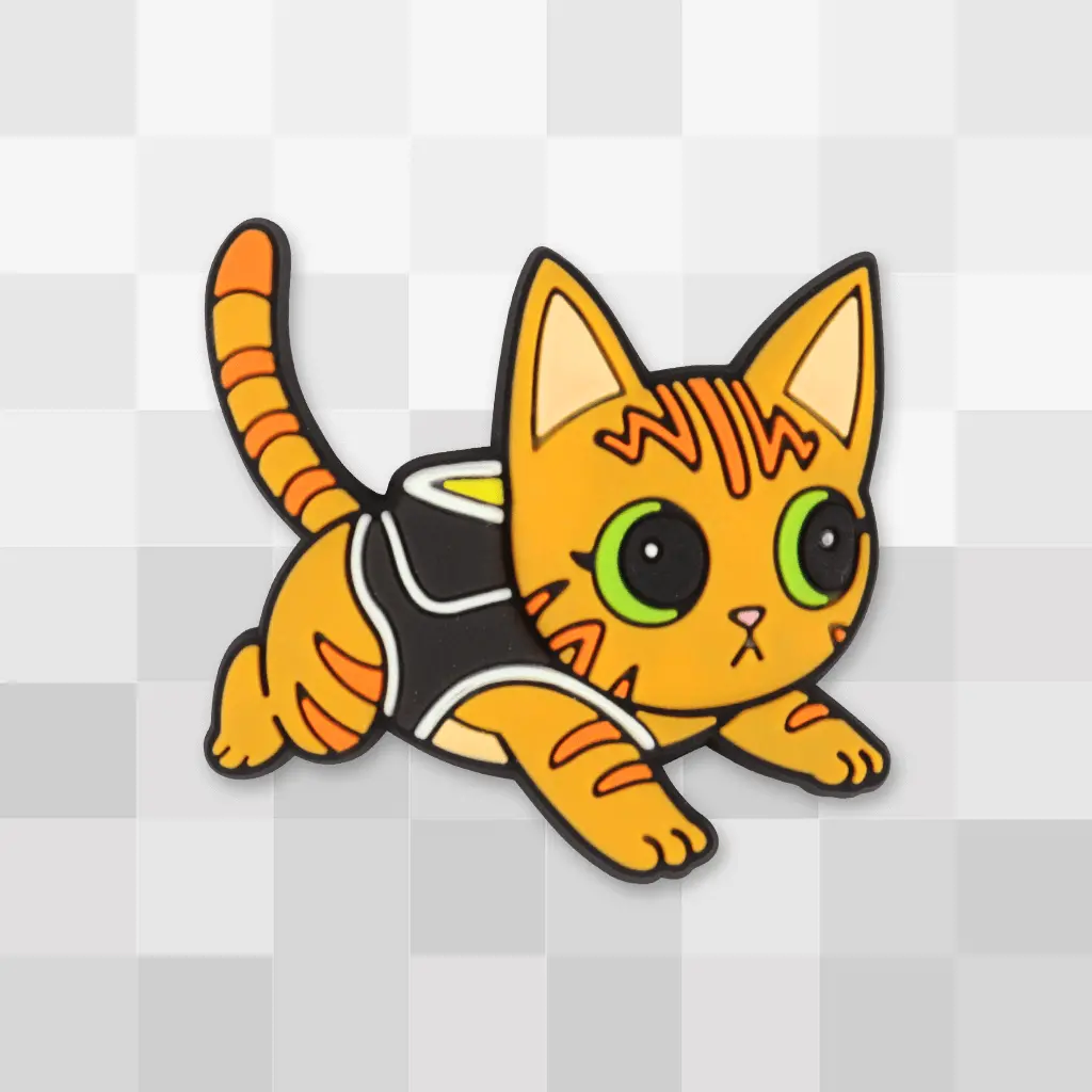 Curious Cat Pvc Pin 1