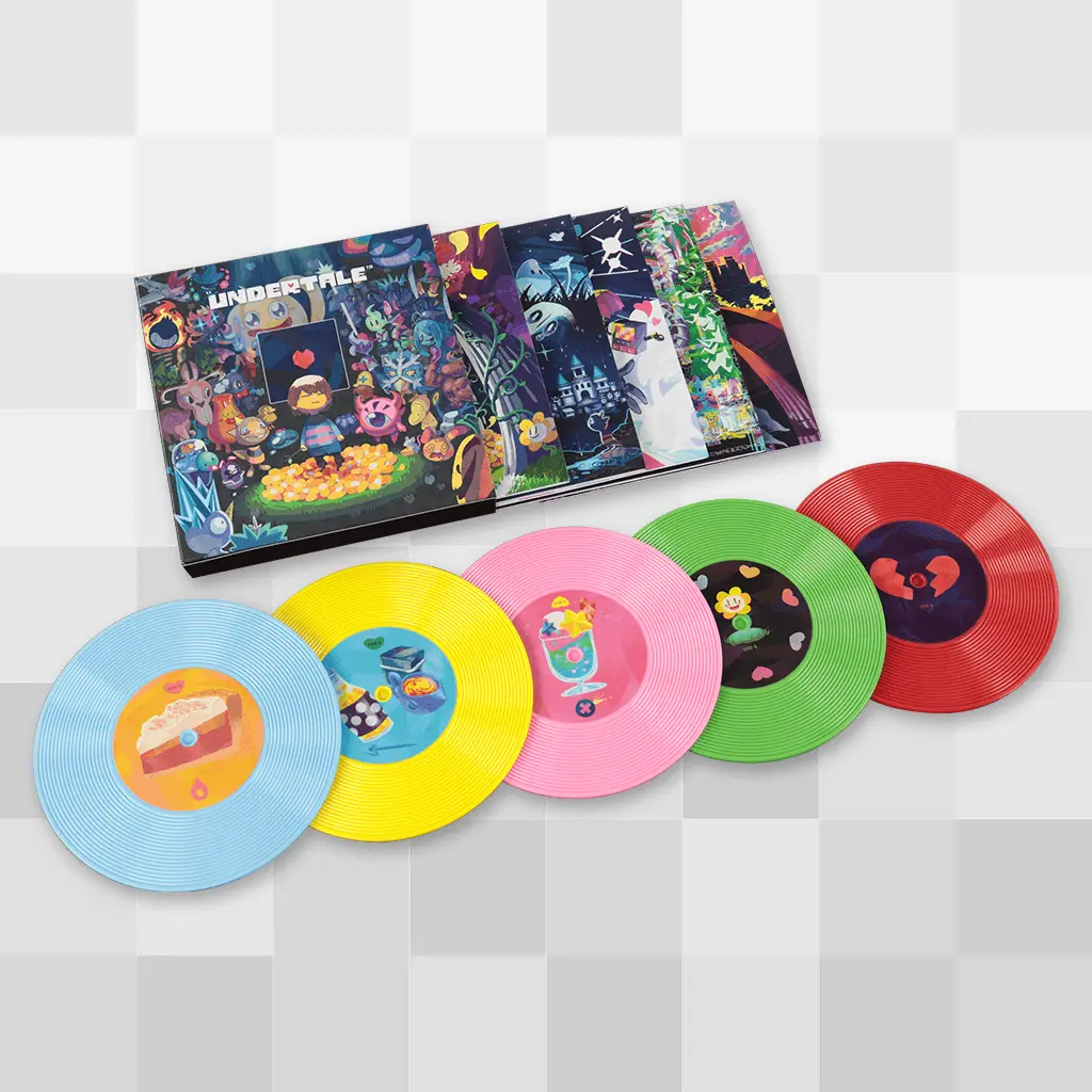 Undertale Vinyl Record Coaster Set 1