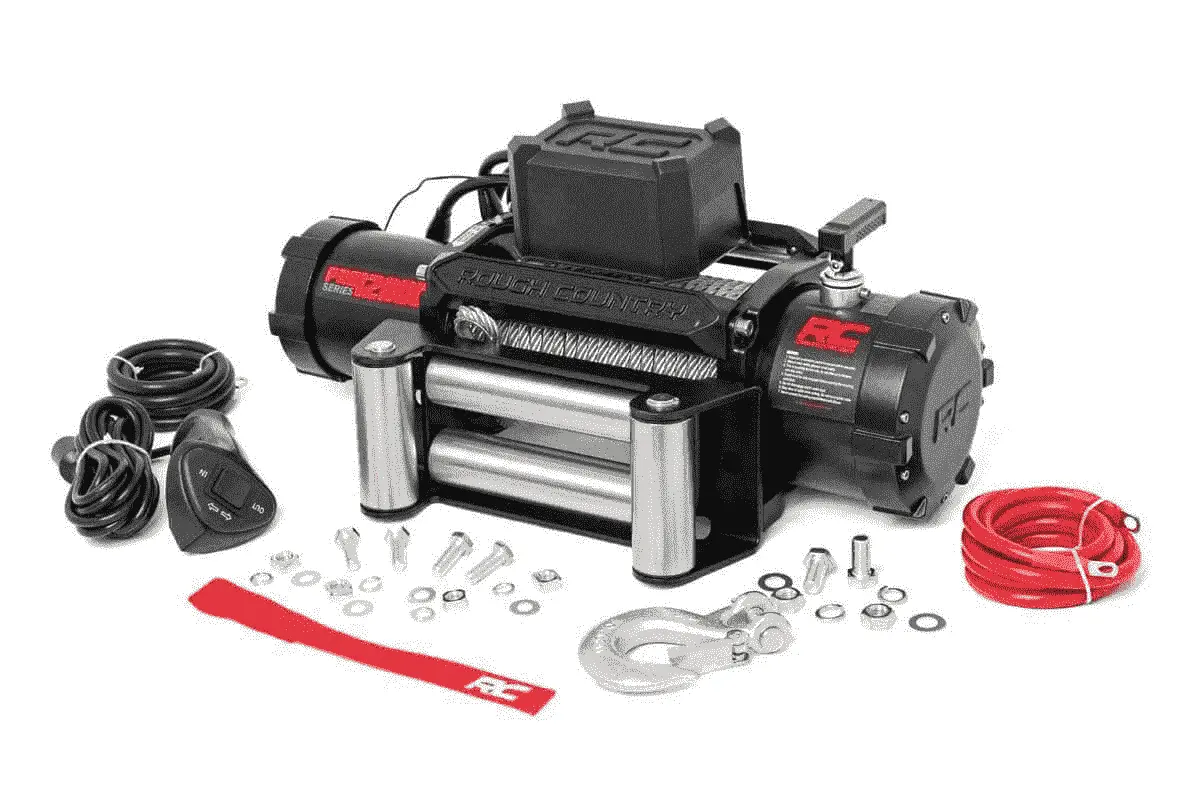 Rough Country 12000Lb Pro Series Electric Winch With Clevis Hook 1