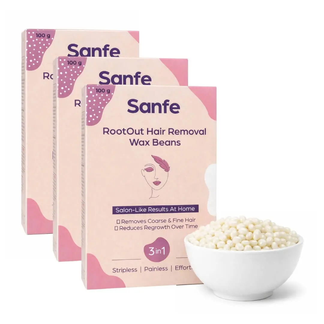 Sanfe Rootout Hair Removal Wax Beans (Pack Of 3) 1