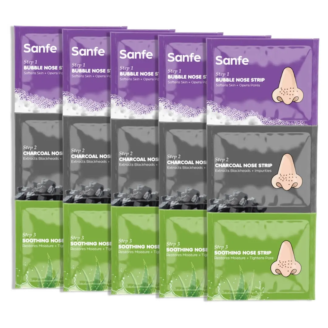 Sanfe Aloe Vera 3 Step Nose Kit (Pack Of 5) 1