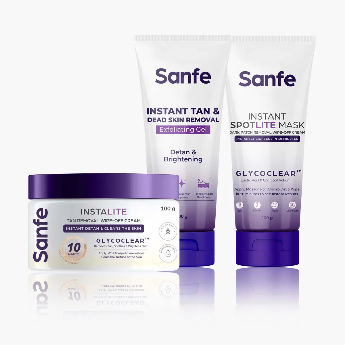 Sanfe Glow & Detan Complete Skincare Combo 1