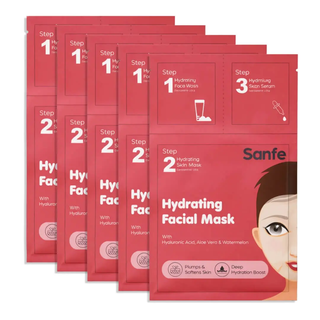 Sanfe Hydrating Facial Mask (Pack Of 5) 1