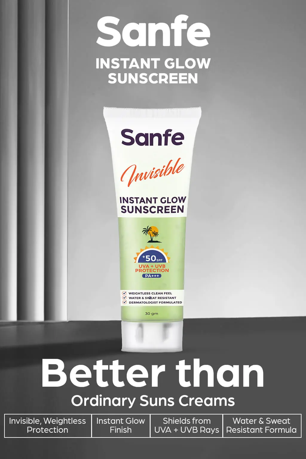Sanfe Invisible Instant Glow Sunscreen - 30Gm (Pack Of 2) 1