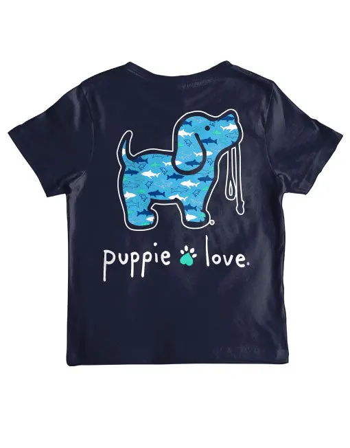 Shark Pattern Pup, Youth Ss 1
