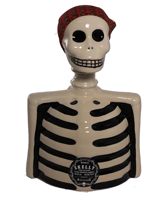 Skelly Blanco Ceramic Tequila 750Ml 1
