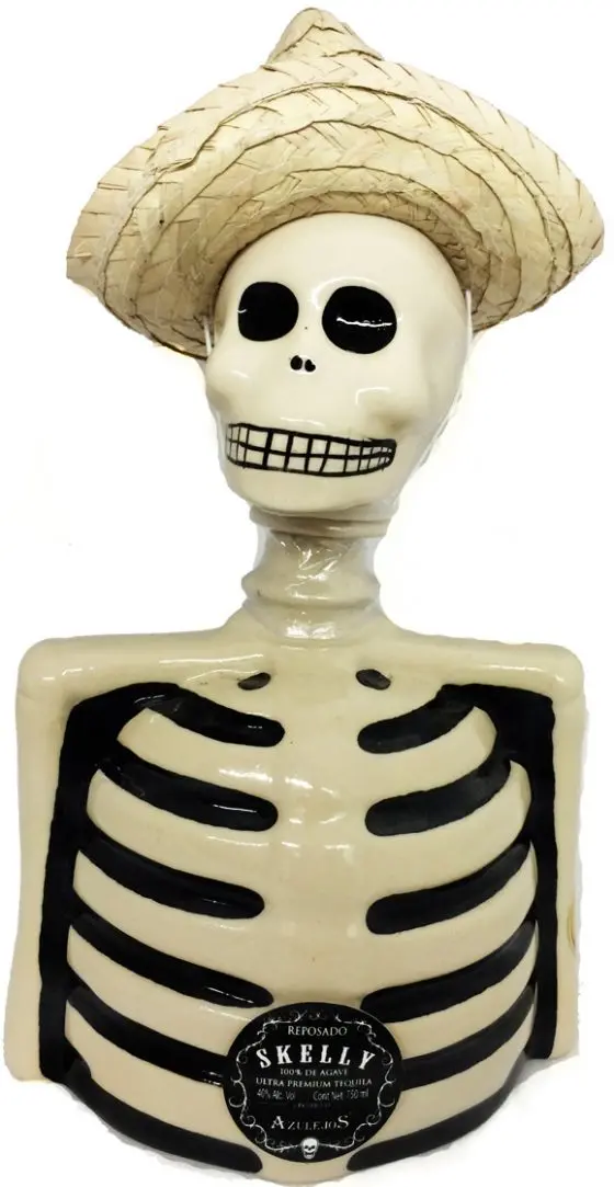 Skelly Reposado Ceramic Tequila 750Ml 1