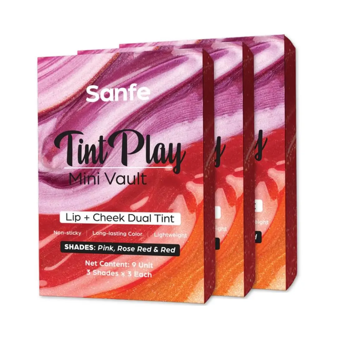 Sanfe Tint Play Mini Vault - Earbud Lipstick (Pack Of 3) 1