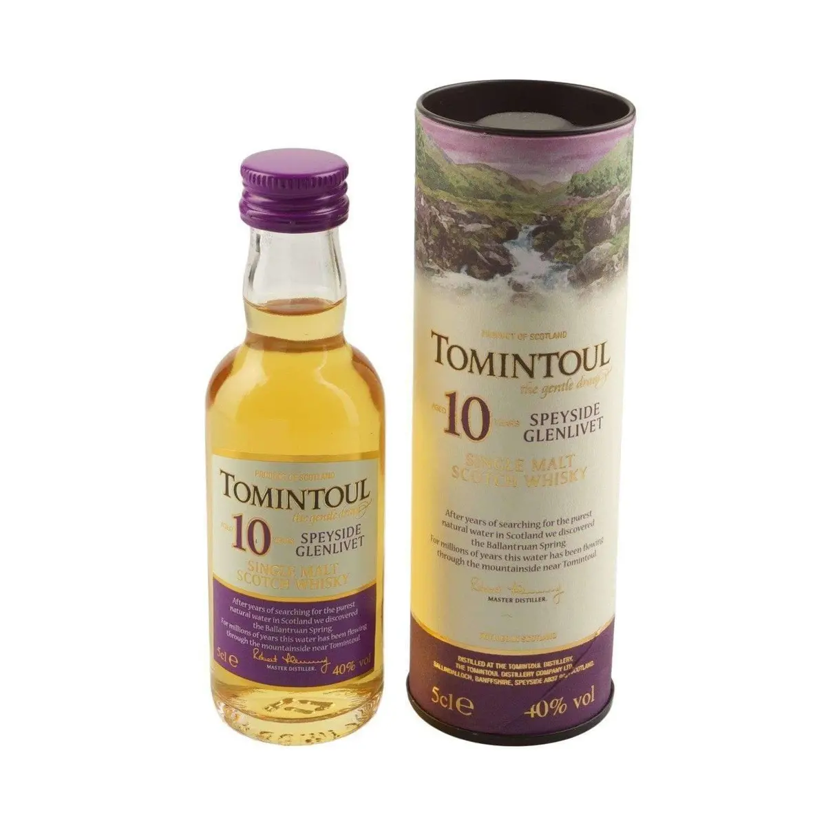 Tomintoul Single Malt Scotch 10 Year Old 50Ml 1