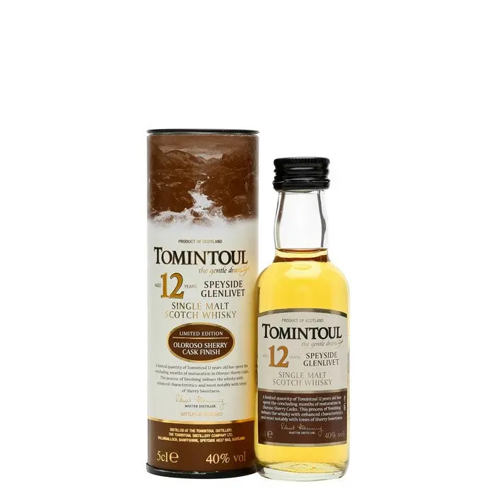 Tomintoul Single Malt Scotch 12 Year Old 50Ml 1