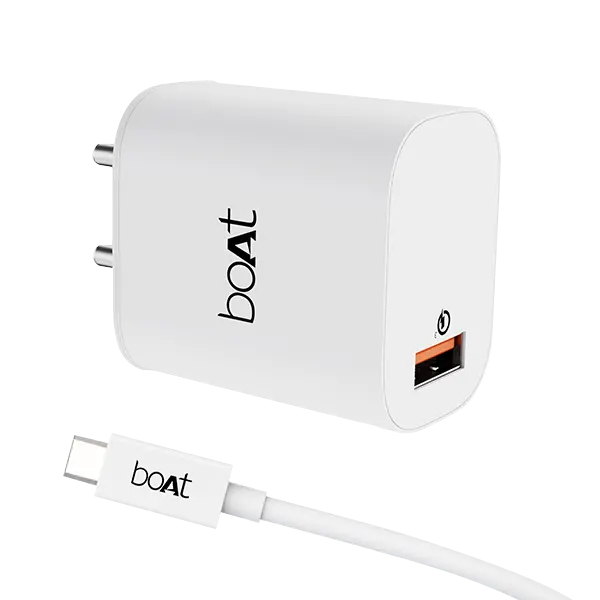 Boat 18W Wcd Qc3.0 Fast Charger Adaptor With Type C Cable | Fast Charger With Quick Charge 3.0, Smart Ic Protection, Spark Protection 1