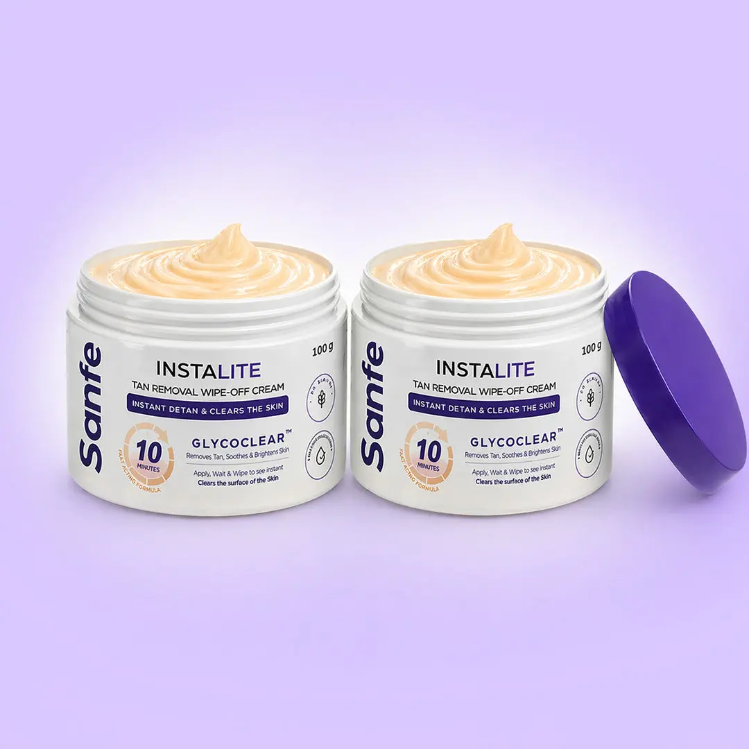 Instalite Wipe Off Detan Body Cream 100Gm (Pack Of 2) 1
