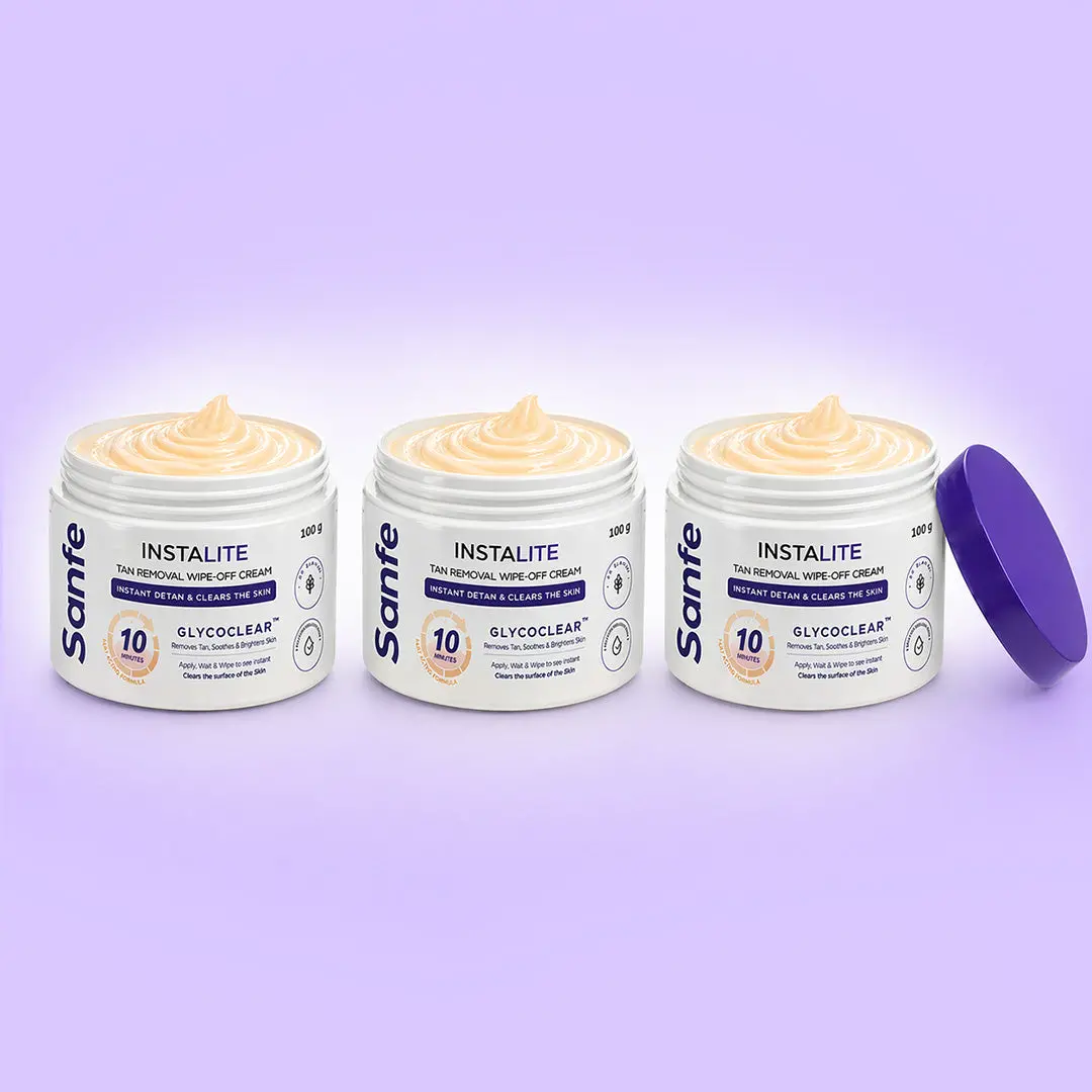 Instalite Wipe Off Detan Body Cream 100Gm (Pack Of 3) 1