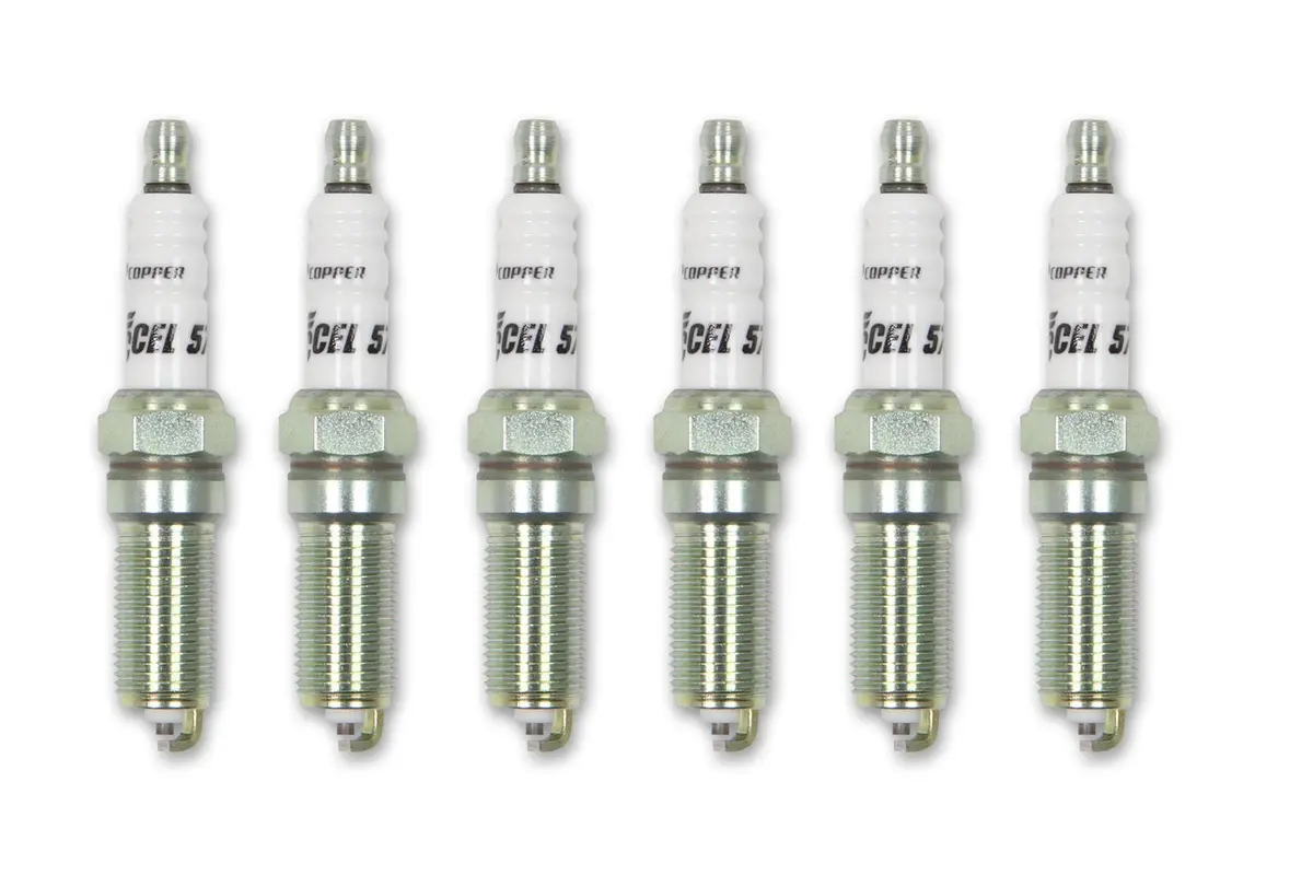 Accel 578-6 C-Cut Spark Plugs — Copper Core, High-Energy Ignition Compatible 1