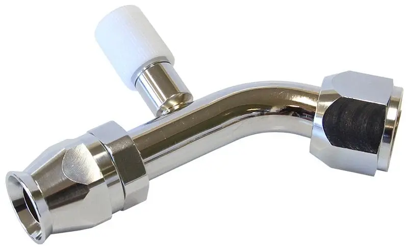 45° A/C Fitting With Charge Port, #8 Sae Flare (Affce-0845B) 1