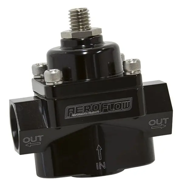 Af49-4000Blk Adjustable Blue-Style Fuel Pressure Regulator (4.5–9 Psi) 1