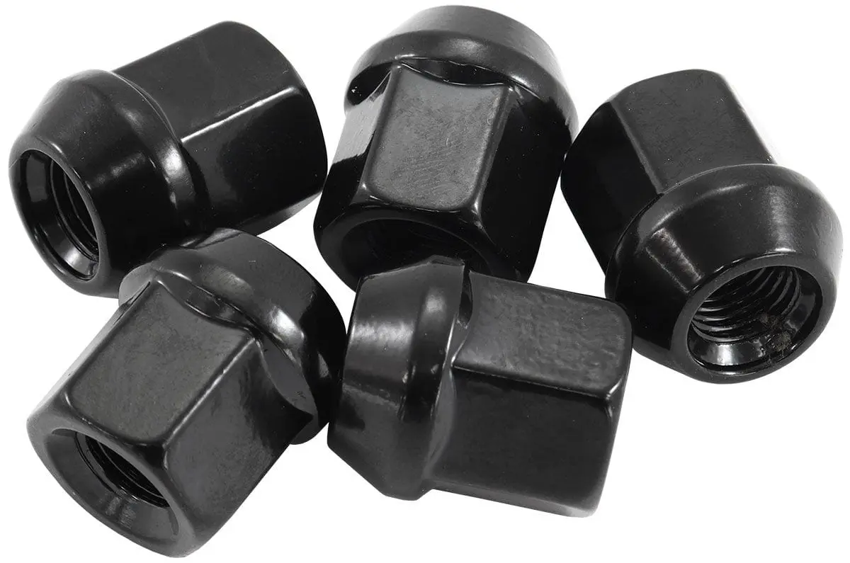 Acorn Af3015-1000 Black Short Open Wheel Nuts – M12×1.25 1