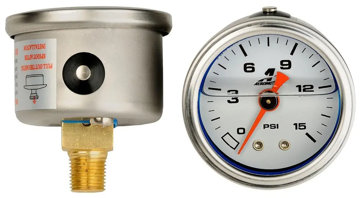 1.5-Inch Analog Fuel Pressure Gauge – Aro15632, Direct-Mount Design 1