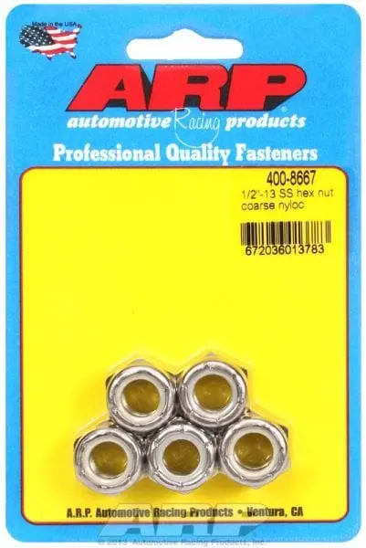 Ar400-8667 Stainless Steel Hex Nyloc Nuts – Self-Locking, Corrosion-Resistant 1