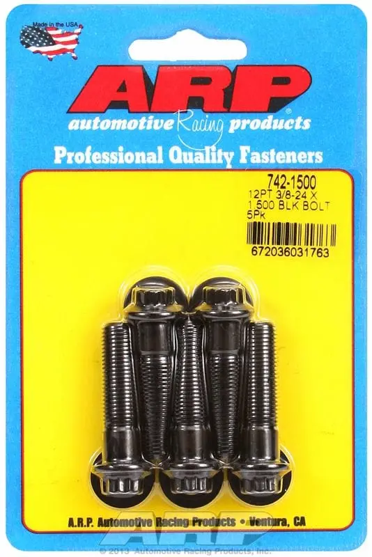 Ar742-1500 Five-Piece Black Oxide 12-Point Bolt Kit – High-Strength Fasteners 1