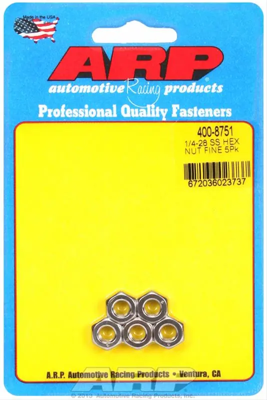Arp Hex Nuts – Grade 8.8 Metric Fasteners For Engine & Chassis Applications 1