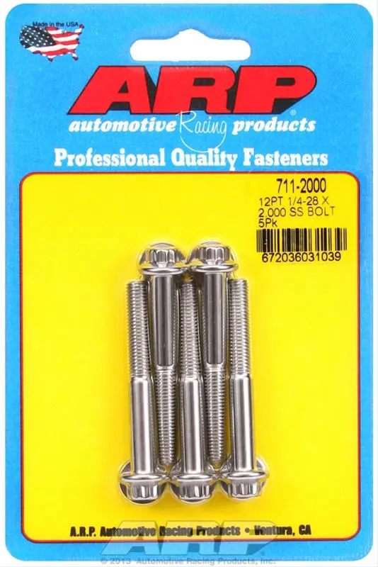 Arp 711-2000 Stainless Steel Bolt Kit – Corrosion-Resistant Fasteners For Valve Covers, Rocker Arms, And Accessories 1