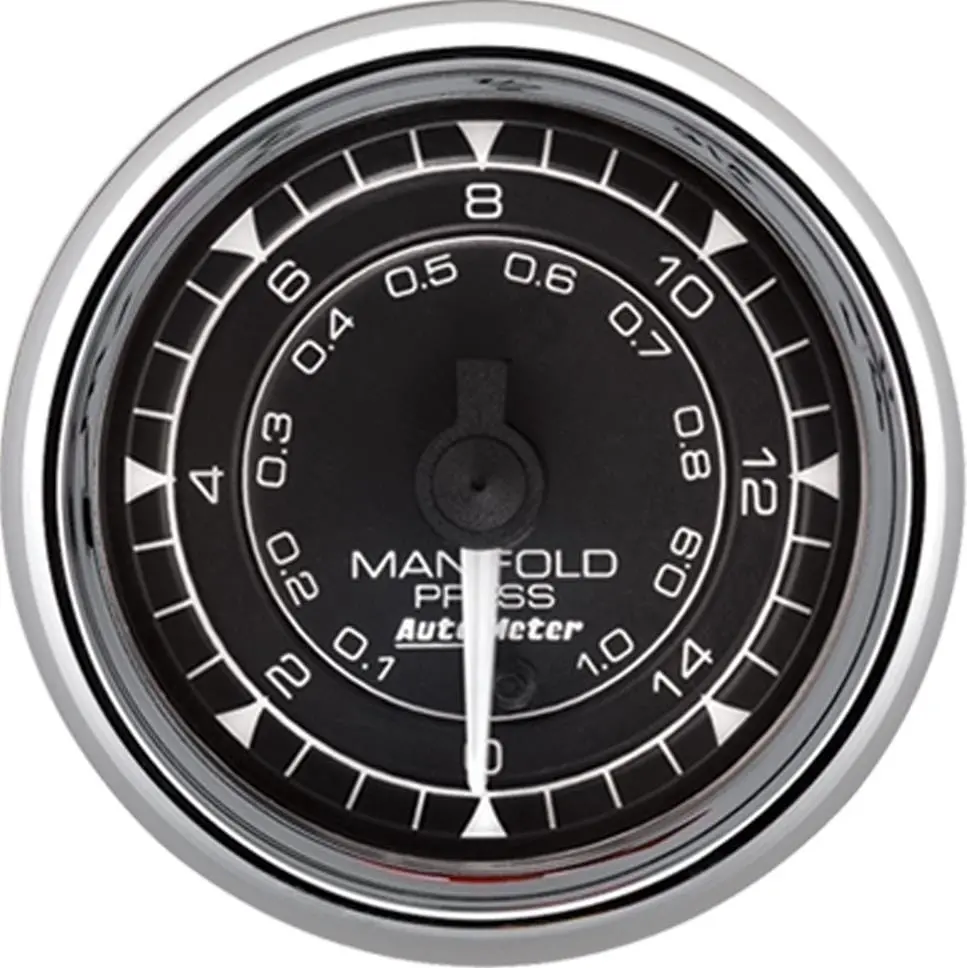 Autometer Chrono Chrome Analog Gauge – Classic Racing Style 1