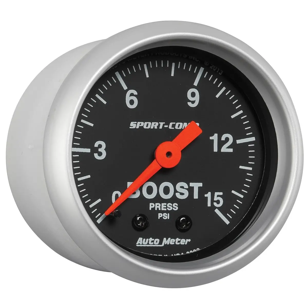 Autometer Sport-Comp Analog Gauge – 2-1/16" Mechanical Pressure/Voltage Monitor 1