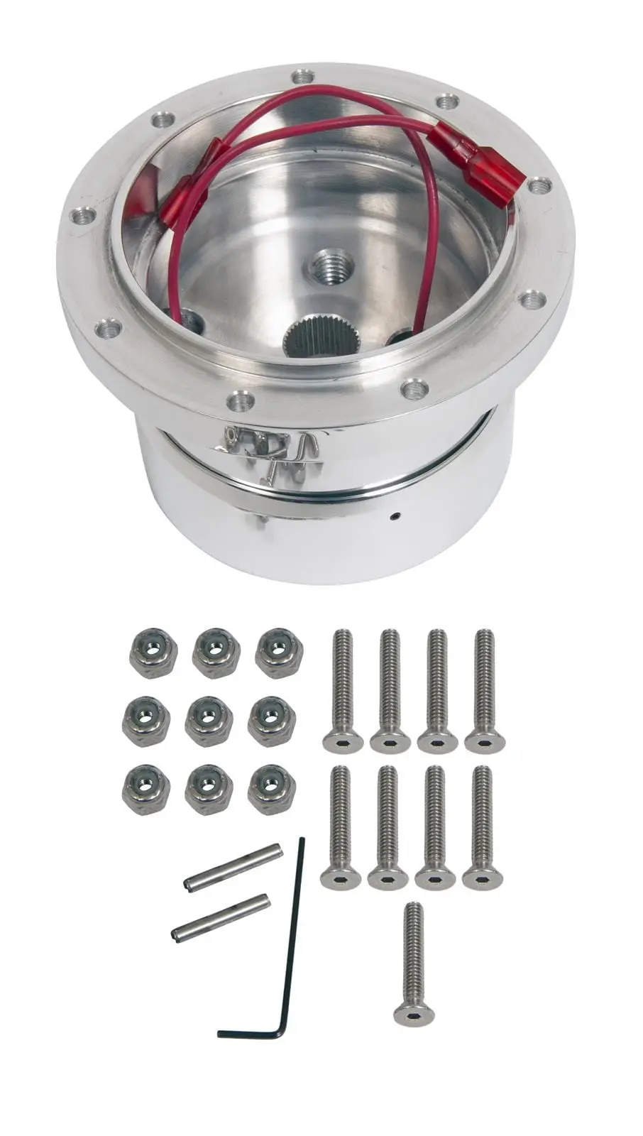 Billet Specialties Adjustable Steering Wheel Hub Adapter – Low-Profile Design, Lc22404 1