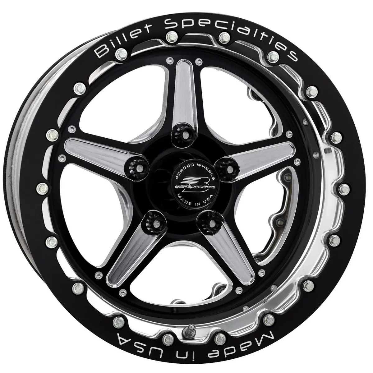 Billet Specialties Brdb23512L6565 Street Lite Double Beadlock Wheels – Gloss Black Finish 1