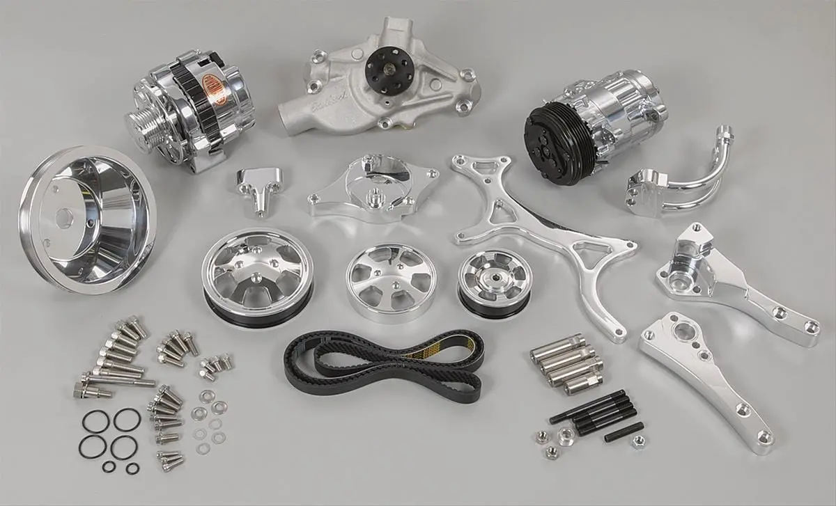 Billet Specialties Tru Trac Serpentine Drive System With Air Conditioning – Model 13120 1