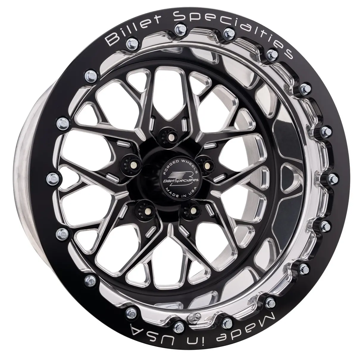 Billet Specialties Brsb Series 15" X 7.5" Drag Wheel – Lightweight, Polished Aluminum Finish 1