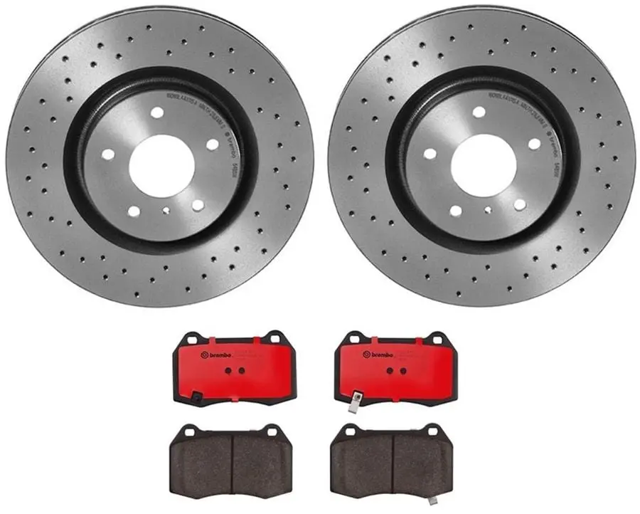 Brembo Ktx0011 Premium Brake Pad And Rotor Kit 1