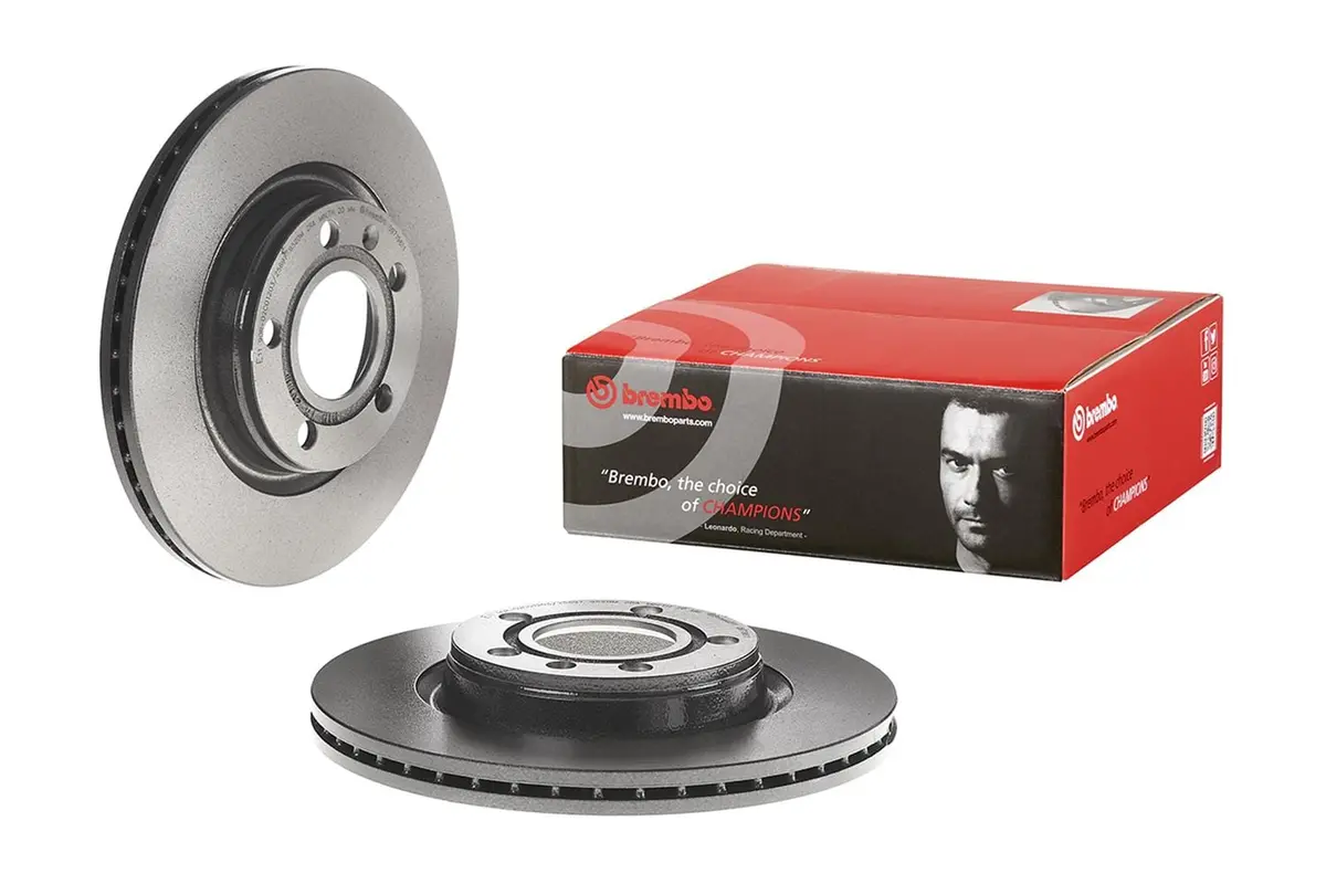 Brembo Uv-Coated Brake Rotors – Premium Slotted & Drilled Design For Enhanced Cooling 1