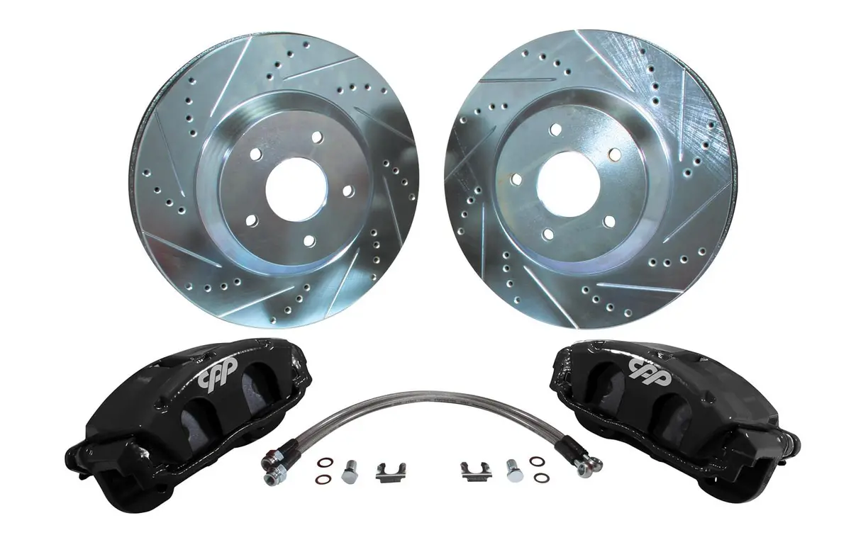 Classic Performance 6481Wbk-C5B C5 Corvette Disc Brake Conversion Kit – Bolt-On Front And Rear Upgrade 1