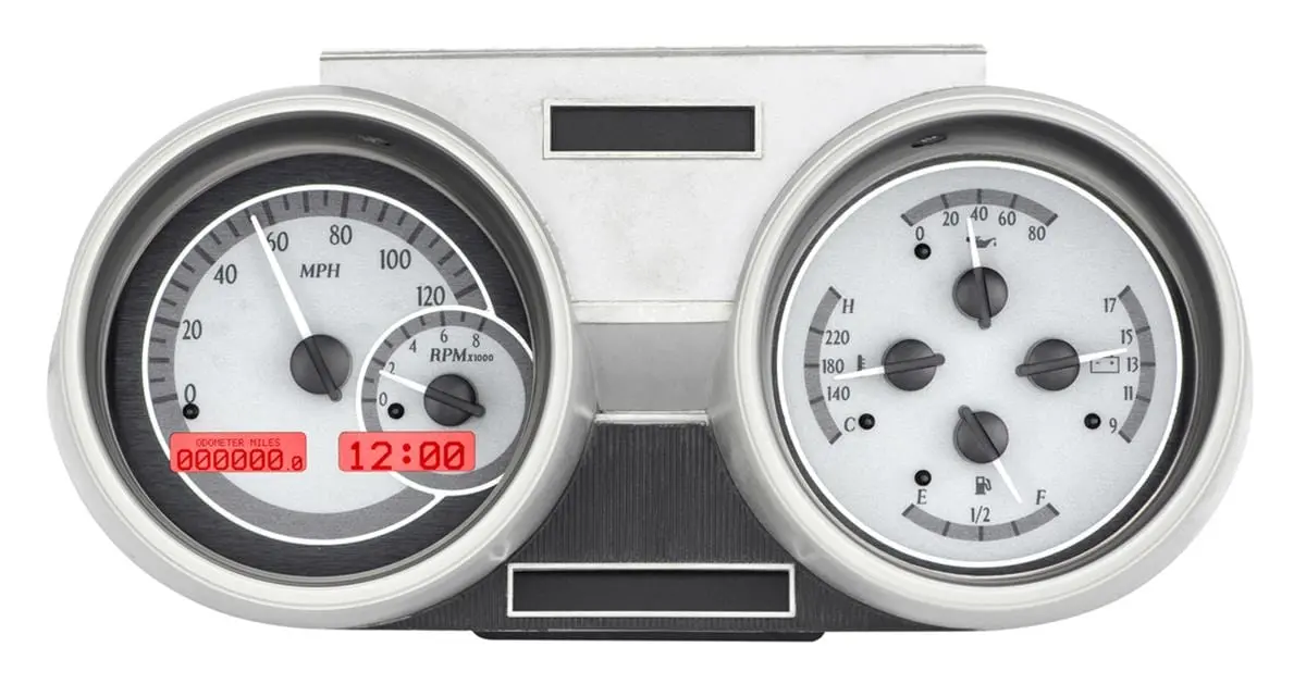 Dakota Digital Vhx-66O-Cut-S-R Analog Gauge System – Direct-Fit Vintage Dash Replacement 1